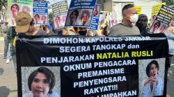 Polres Jakarta Barat Di Demo Tuntut Tersangka Natalia Rusli Yang Buron Segera Di Tangkap Dan Ditahan