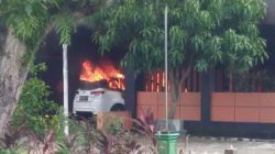Mobil Datsun Go Milik Warga Ngawi Terbakar