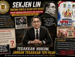 Sekjen LIN Tantang Kejari Kota Bekasi Tangkap Plt Diskominfostandik serta Mantan Ketua HPN. Usut Dugaan Penggunaan Anggaran APBD Rp327,76 Juta untuk Acara HPN
